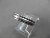 ESTATE 14KT WHITE GOLD MATTE & SHINY WEDDING ANNIVERSARY BAND RING 4mm #23150