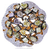 EXTRA LARGE 3.80CT WHITE & MULTI COLOR MULTI SHAPE DIAMOND 18KT ROSE GOLD RING