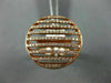 ESTATE LARGE .86CT DIAMOND 14KT ROSE GOLD 3D MULTI ROW OPEN FILIGREE FUN RING