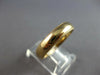 ESTATE SOLID 14KT YELLOW GOLD 4.5MM COMFORT FIT MILGRAIN ANNIVERSARY RING #27595