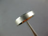 ESTATE 14KT WHITE GOLD MATTE & SHINY COMFORT FIT WEDDING ANNIVERSARY RING #27064