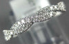 ESTATE .20CT DIAMOND 18KT WHITE GOLD 3D CLASSIC ROPE SEMI ETERNITY LOVE RING