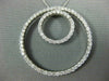 ESTATE 1.45CT DIAMOND 14K WHITE GOLD 3D DOUBLE CIRCLE OF LIFE LOVE PENDANT #1081