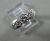 ESTATE .65CT DIAMOND 14KT WHITE GOLD GRADUATING BEZEL ENGAGEMENT RING 5mm #3757