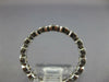 ESTATE 1.36CT DIAMOND 18K WHITE GOLD ROUND BEZEL 3.5MM ETERNITY ANNIVERSARY RING