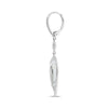 4.67CT DIAMOND & AAA TOPAZ 14KT WHITE GOLD TEAR DROP LEVERBACK HANGING EARRINGS