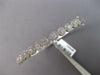 2.19CT DIAMOND 18KT WHITE GOLD MULTI FLOWER SEMI ETERNITY CUFF BANGLE BRACELET