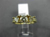 ESTATE 1.0CT DIAMOND 14KT YELLOW GOLD 3D CLASSIC ROUND 3 STONE ENGAGEMENT RING