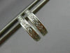 ESTATE SMALL .30CT DIAMOND 18K WHITE GOLD CLASSIC FILIGREE HUGGIE EARRINGS 25560