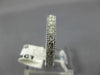 ESTATE 0.25CT DIAMOND 14KT WHITE GOLD FILIGREE MILGRAIN ETERNITY RING #19628