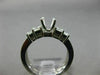 1.0CT ROUND & PRINCESS DIAMOND 14KT WHITE GOLD 3D SEMI MOUNT ENGAGEMENT RING SET