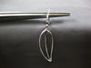 ESTATE .56CT DIAMOND 18KT WHITE GOLD 3D CLASSIC LEAF HANGING EARRINGS