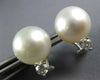 .40CT DIAMOND & AAA SOUTH SEA PEARL 18KT WHITE GOLD 3D CLIP ON HANGING EARRINGS