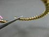 ESTATE 1.20CT DIAMOND 14KT WHITE & YELLOW GOLD 3D SWIRL FLEXIBLE BANGLE BRACELET