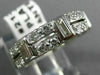 ANTIQUE WIDE 1.69CT DIAMOND PLATINUM 3D ETERNITY WEDDING ANNIVERSARY RING #21351