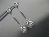 ESTATE .55CTW DIAMOND 14KT WHITE GOLD HANGING DANGLE STUD EARRINGS FG VS #16071