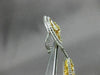 MASSIVE 16.43CT WHITE & FANCY YELLOW DIAMOND 18KT TWO TONE GOLD HANGING EARRINGS