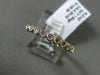ESTATE .20CT DIAMOND 14KT YELLOW GOLD 3D 10 STONE CLASSIC MILGRAIN WEDDING RING