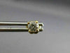 ESTATE .47CT ROUND DIAMOND 14KT YELLOW GOLD CLASSIC 4 PRONG STUD EARRINGS #7838