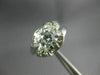 ANTIQUE WIDE 1.59CT DIAMOND PLATINUM 3D ROUND & BAGUETTE ENGAGEMENT RING #26657