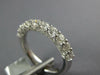 1.19CT DIAMOND 18KT WHITE GOLD 3D ROUND SEMI ETERNITY FILIGREE ANNIVERSARY RING