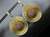 LARGE 14.06CT WHITE FANCY YELLOW & PINK DIAMOND 18KT GOLD FUN HANGING EARRINGS