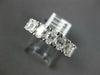 WIDE 2.04CT DIAMOND 18K WHITE GOLD OVAL & ROUND 7 STONE WEDDING ANNIVERSARY RING