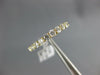 ESTATE .51CT DIAMOND 18KT YELLOW GOLD 9 STONE ROUND SHARE PRONG ANNIVERSARY RING