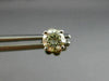 ESTATE .78CT ROUND DIAMOND 14KT WHITE GOLD CLASSIC 4 PRONG STUD EARRINGS #15653