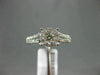 ESTATE .75CT ROUND DIAMOND 14K WHITE GOLD CLASSIC SOLITAIRE HALO ENGAGEMENT RING