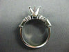 ANTIQUE .70CT DIAMOND 14KT WHITE GOLD BAGUETTE SEMI MOUNT ENGAGEMENT RING #22804