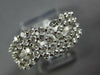 1.20CT DIAMOND 18KT WHITE GOLD MULTI ROW CRISS CROSS INFINITY ANNIVERSARY RING