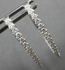 .72CT DIAMOND 18KT WHITE GOLD CLASSIC INSIDE OUT OVAL HOOP FUN HANGING EARRINGS