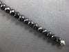 LARGE & LONG 39.8CT BLACK DIAMOND 14KT WHITE GOLD 3D ETERNITY TENNIS BRACELET