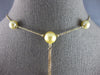 .40CT DIAMOND & AAA GOLDEN SOUTH SEA PEARL 14KT YELLOW GOLD LARIAT LOVE NECKLACE