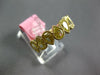 WIDE 3.20CT FANCY YELLOW DIAMOND 18KT YELLOW GOLD 3D PEAR SHAPE ANNIVERSARY RING