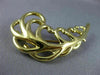 ESTATE LARGE TIFFANY & CO. 18K YELLOW GOLD CLASSIC FEATHER LEAF BROOCH PIN 26542