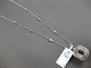 LARGE 4.04CT DIAMOND & AAA AMETHYST 14KT WHITE GOLD ROUND & EMERALD CUT PENDANT