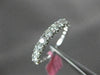 ESTATE .82CT DIAMOND 18K WHITE GOLD SEMI ETERNITY ROUND WEDDING ANNIVERSARY RING