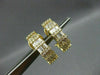 ESTATE 1.75CT DIAMOND 14KT YELLOW GOLD BAGUETTE & ROUND HANGING EARRINGS 15722