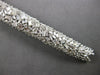 EXTRA LARGE 13.86CT DIAMOND 18K WHITE GOLD 3D CLUSTER GRADUATING BANGLE BRACELET