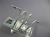 ESTATE LARGE .50CT DIAMOND 18KT WHITE GOLD 3D MULTI ROW SNAKE FUN RING