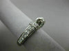 WIDE .75CT DIAMOND 14K WHITE GOLD TRIANGULAR FILIGREE SEMI MOUNT ENGAGEMENT RING
