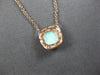 .69CT DIAMOND & AAA OPAL 14KT ROSE GOLD CUSHION & ROUND SQUARE HALO FUN NECKLACE
