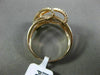 ESTATE WIDE .38CT DIAMOND 14KT ROSE GOLD 3D CLASSIC MULTI ROW CRISS CROSS RING