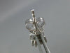 .46CT DIAMOND 18KT WHITE GOLD 3D ROUND & BAGUETTE INVISIBLE SQUARE STUD EARRINGS