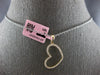 ESTATE .26CT DIAMOND 14KT YELLOW GOLD CLASSIC OPEN HEART LOVE FLOATING PENDANT