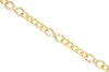 ESTATE .75CT DIAMOND 14KT YELLOW GOLD INFINITY BY THE YARD CUBAN TENNIS BRACELET