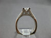 LARGE 1.53CT DIAMOND 14KT WHITE GOLD 3D PRINCESS & ROUND ENGAGEMENT RING #27859