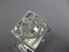 ESTATE LARGE .84CT DIAMOND 18KT WHITE GOLD CIRCLE OF LIFE INTERTWINING FUN RING